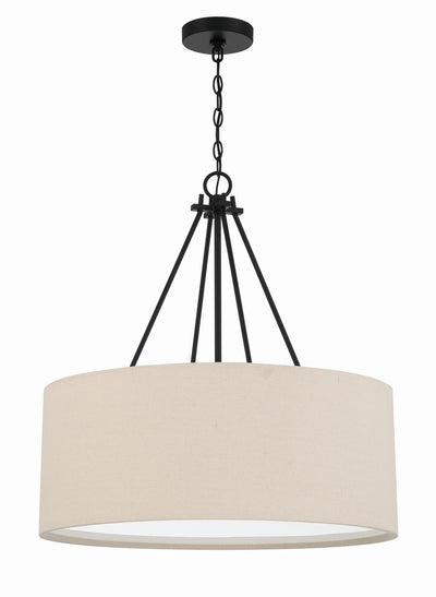 Craftmade - 56594-FB - Three Light Pendant - Duke - Flat Black