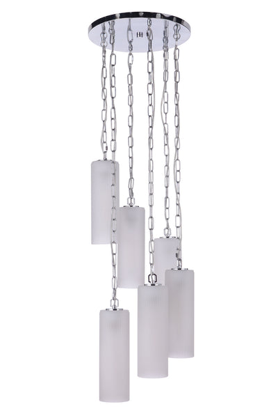 Craftmade - 57996-CH - Six Light Pendant - Myos - Chrome
