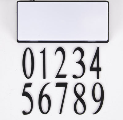 Craftmade - AP-2-FB - Surface Mount Address Plaque Number - 2 - Address Plaque - Flat Black
