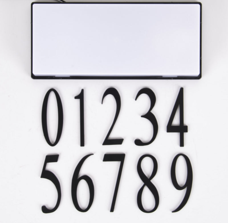 Craftmade - AP-5-FB - Surface Mount Address Plaque Number - 5 - Address Plaque - Flat Black