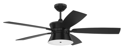 Craftmade - DMK52FB5 - 52``Ceiling Fan - Dominick - Flat Black
