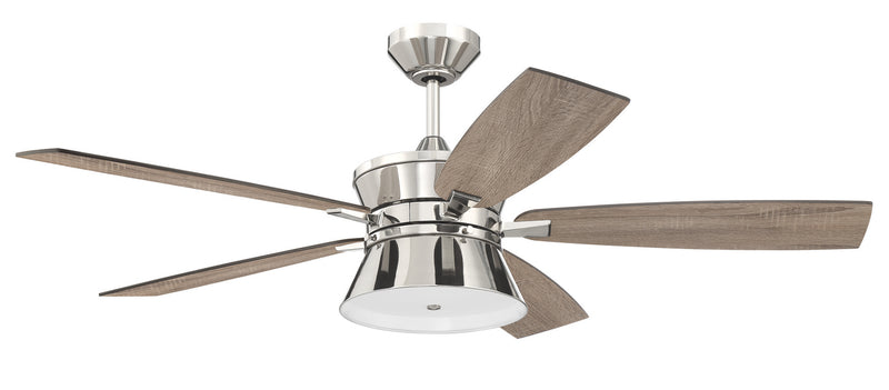 Craftmade - DMK52PLN5 - 52``Ceiling Fan - Dominick - Polished Nickel
