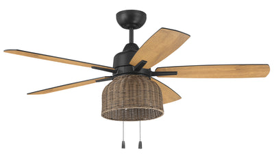 Craftmade - WVN52FB5 - 52``Ceiling Fan - Woven - Flat Black