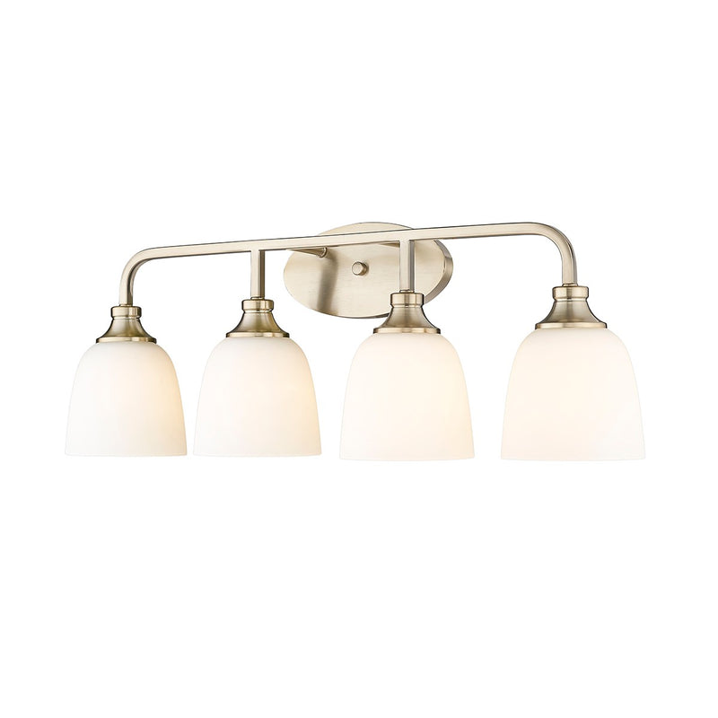 Millennium - 491004-MG - Four Light Vanity - Alberta - Modern Gold