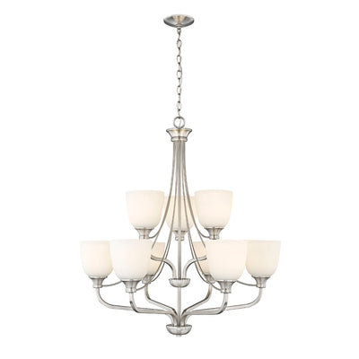 Millennium - 492009-BN - Nine Light Chandelier - Alberta - Brushed Nickel