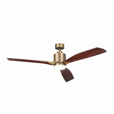 Kichler - 300075NBR - 60``Ceiling Fan - Ridley II - Brushed Natural Brass