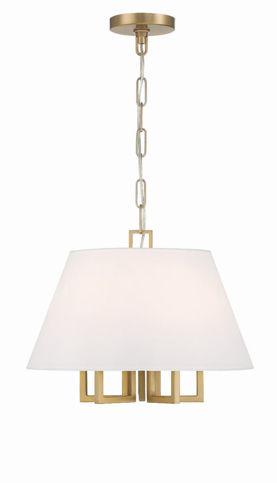 Crystorama - 2255-VG - Five Light Mini Chandelier - Westwood - Vibrant Gold