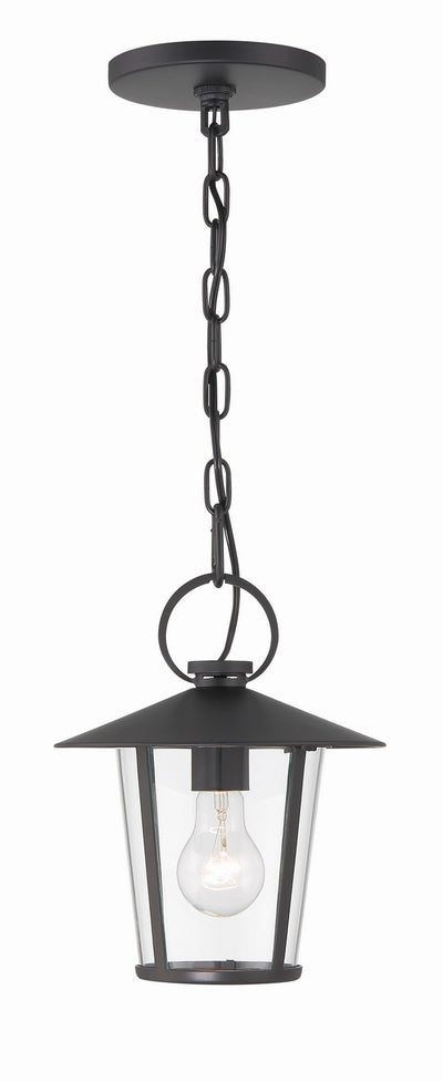 Crystorama - AND-9203-CL-MK - One Light Outdoor Chandelier - Andover - Matte Black