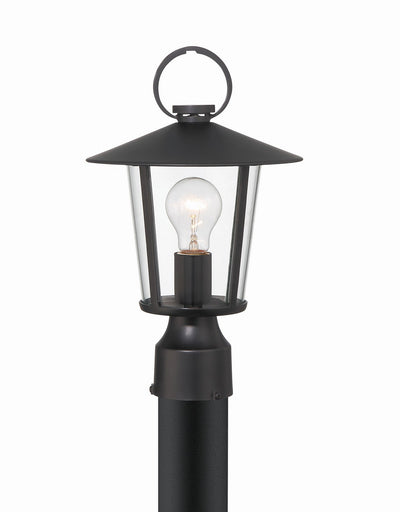 Crystorama - AND-9207-CL-MK - One Light Outdoor Post Mount - Andover - Matte Black