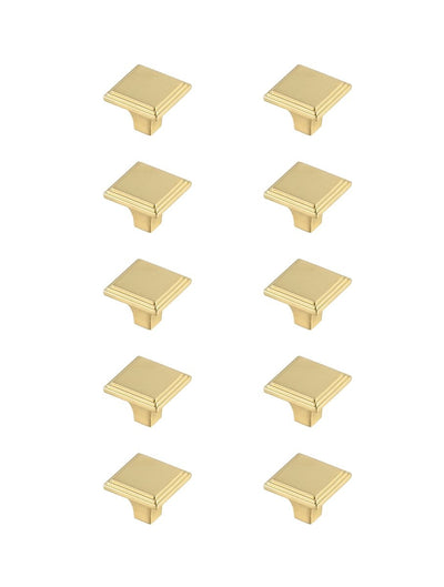 Elegant Lighting - KB2012-GD-10PK - Knob Multipack (Set of 10) - Wilow - Brushed Gold