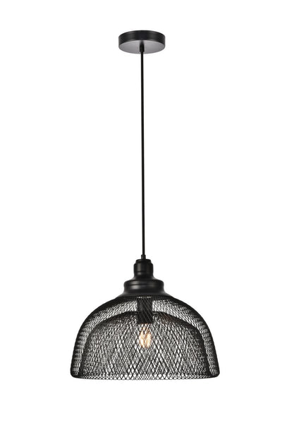 Elegant Lighting - LDPD2032 - One Light Pendant - Warren - Black