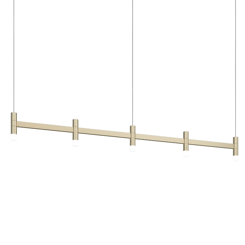Sonneman - 1785.14 - LED Linear Pendant - Systema Staccato - Brass Finish