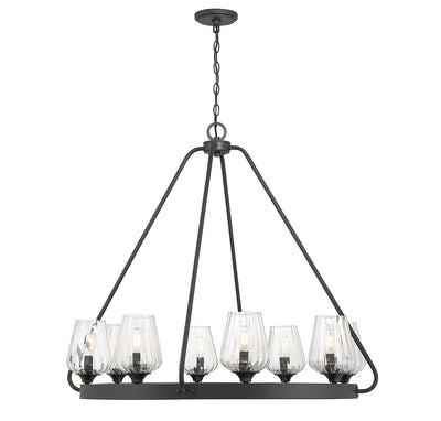 Savoy House - 1-3392-4-89 - Four Light Chandelier - Carlton - Matte Black
