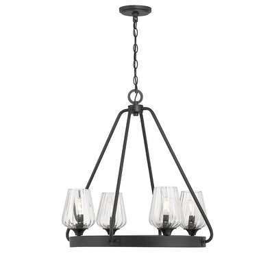 Savoy House - 1-3394-8-89 - Eight Light Chandelier - Carlton - Matte Black