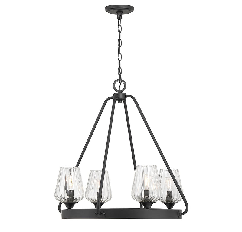 Savoy House - 1-3394-8-89 - Eight Light Chandelier - Carlton - Matte Black