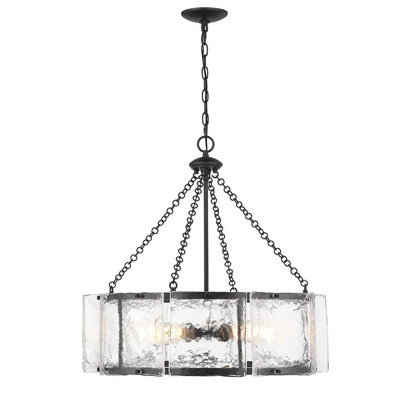 Savoy House - 1-8200-5-89 - Five Light Pendant - Genry - Matte Black