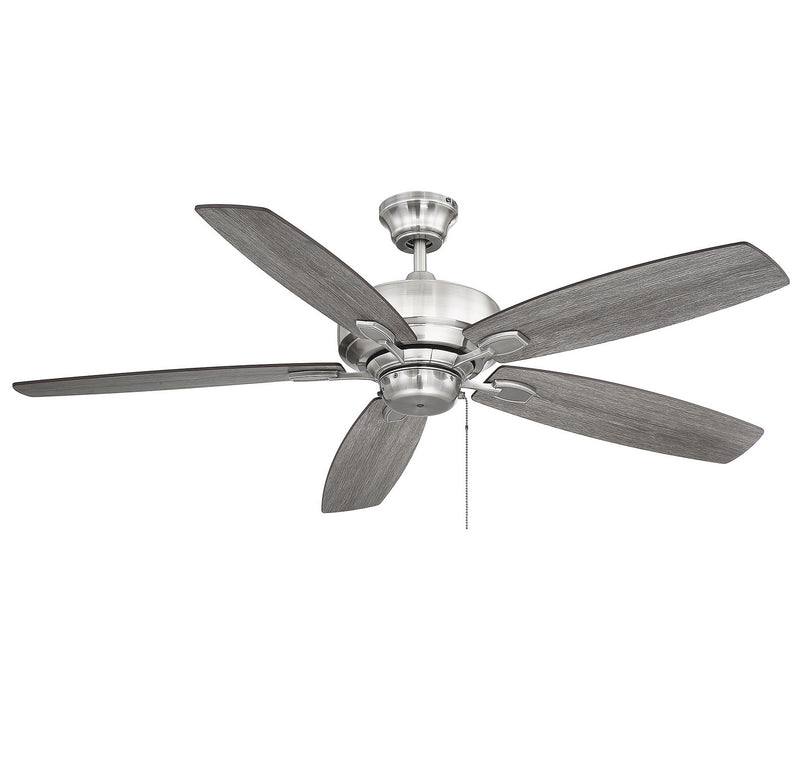 Savoy House - 52-830-5RV-187 - 52``Ceiling Fan - Wind Star - Brushed Pewter