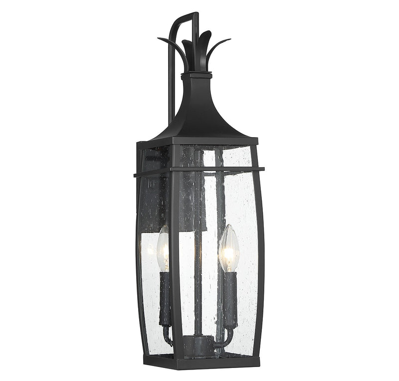 Savoy House - 5-766-BK - Two Light Outdoor Wall Lantern - Montpelier - Matte Black