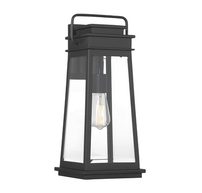 Savoy House - 5-813-BK - One Light Outdoor Wall Lantern - Boone - Matte Black