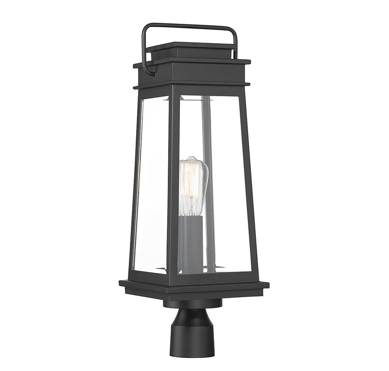 Savoy House - 5-817-BK - One Light Outdoor Post Lantern - Boone - Matte Black