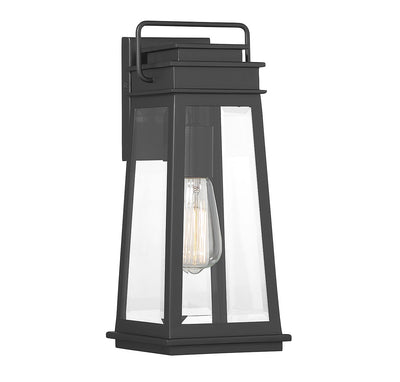 Savoy House - 5-812-BK - One Light Outdoor Wall Lantern - Boone - Matte Black