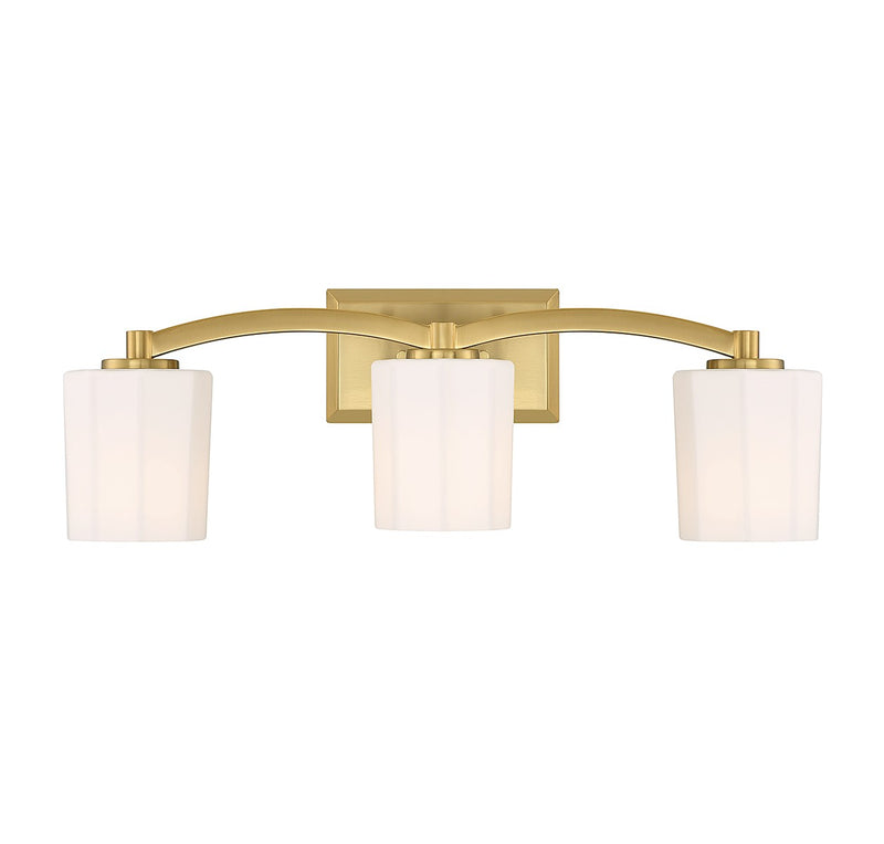 Savoy House - 8-7710-3-322 - Three Light Bathroom Vanity - Whitney - Warm Brass