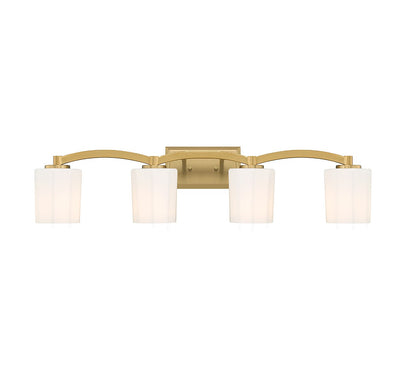 Savoy House - 8-7710-4-322 - Four Light Bathroom Vanity - Whitney - Warm Brass