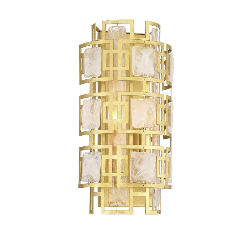 Savoy House - 9-2030-2-260 - Two Light Wall Sconce - Portia - True Gold