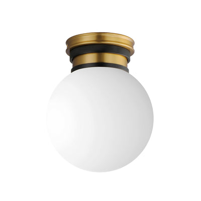 Maxim - 32481SWBKNAB - LED Flush Mount - San Simeon - Black / Natural Aged Brass