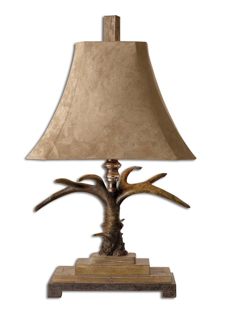 Uttermost - 27208 - One Light Table Lamp - Stag Horn - Brown