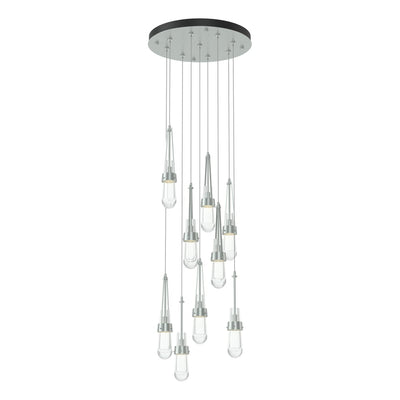 Link 9-Light Clear Glass Round Pendant