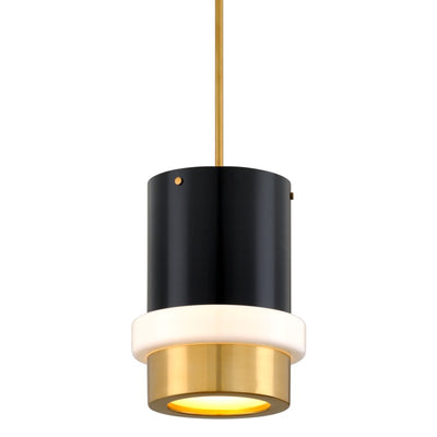 Corbett Lighting - 299-42-VPB/SBK - One Light Pendant - Beckenham - Vintage Polished Brass And Black