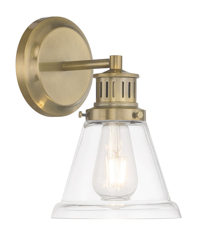 Norwell Lighting - 2401-AN-CL - One Light Bath - Alden - Antique Brass