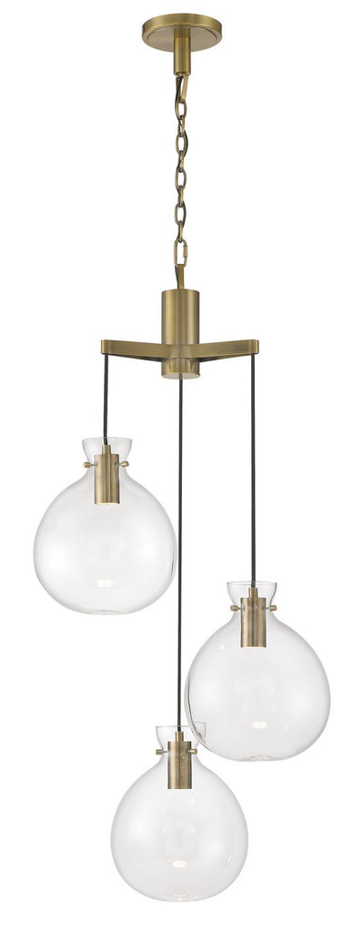Norwell Lighting - 4743-AN-CL - LED Chandelier - Selina - Antique Brass