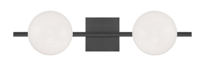 Norwell Lighting - 9682-ADB-OP - Two Light Wall Sconce - Perch - Acid Dipped Black