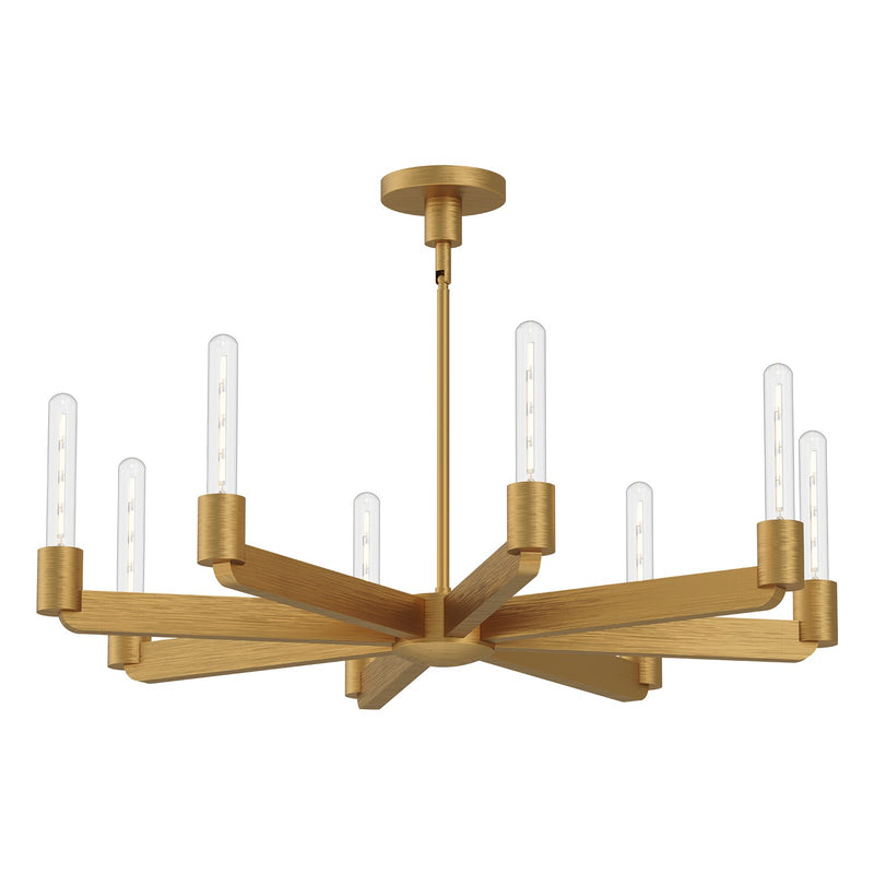 Alora - CH607232AG - Eight Light Chandelier - Claire - Aged Gold