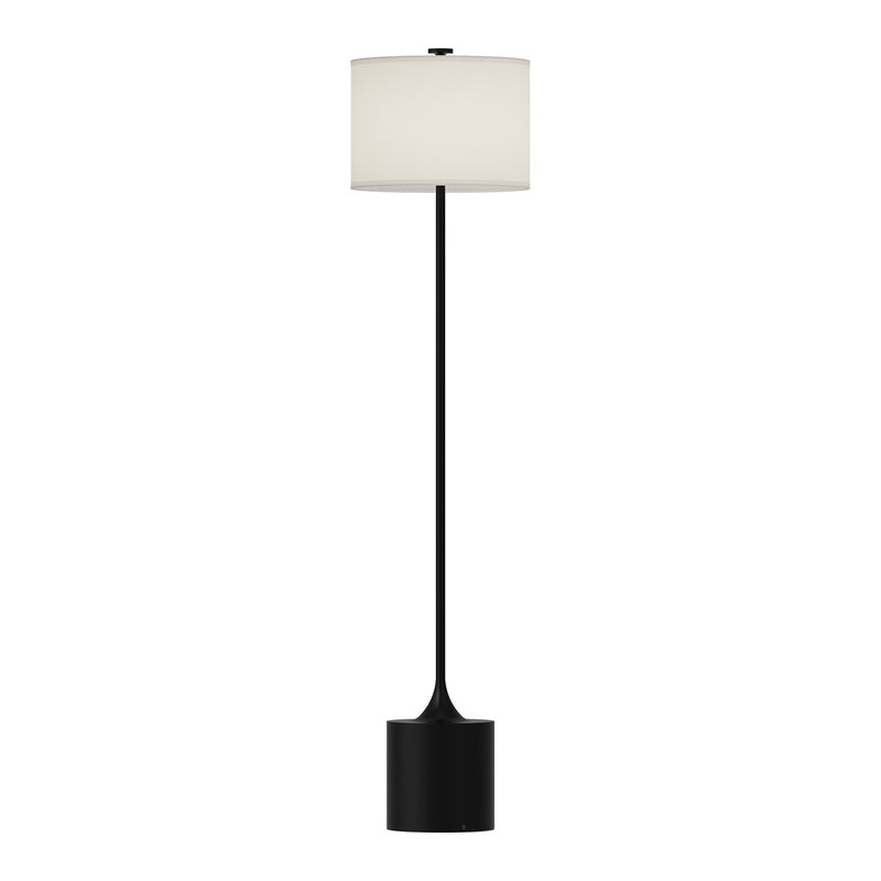 Alora - FL418761MBIL - One Light Floor Lamp - Issa - Matte Black/Ivory Linen