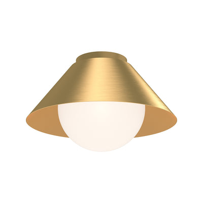 Alora - FM485214BGOP - One Light Flush Mount - Remy - Brushed Gold/Opal Glass