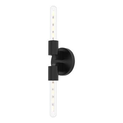 Alora - WV607202MB - Two Light Wall Sconce - Claire - Matte Black