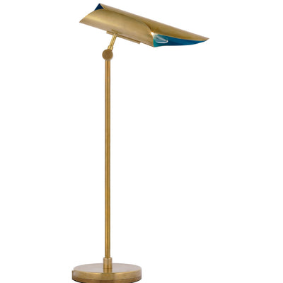 Visual Comfort Signature - CD 3020SB/RB - LED Desk Lamp - Flore - Soft Brass and Riviera Blue