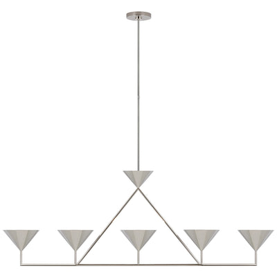Visual Comfort Signature - PCD 5216PN - LED Linear Chandelier - Orsay - Polished Nickel