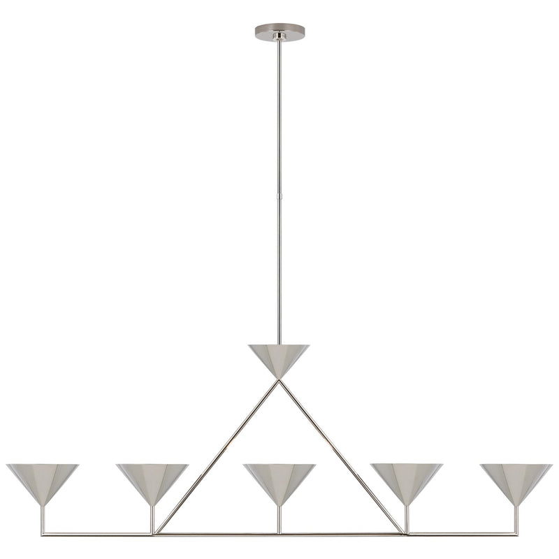 Visual Comfort Signature - PCD 5216PN - LED Linear Chandelier - Orsay - Polished Nickel
