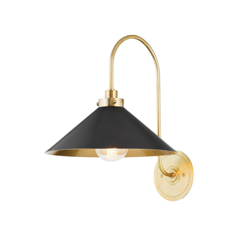 Hudson Valley - MDS1400-AGB/DB - One Light Wall Sconce - Clivedon - Aged Brass
