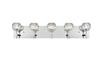 Elegant Lighting - 3509W32C - Five Light Wall Sconce - Graham - Chrome And Clear