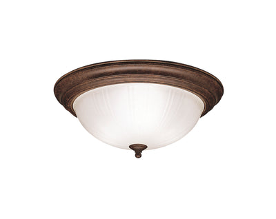 Kichler - 8655TZ - Three Light Flush Mount - No Family - Tannery Bronze