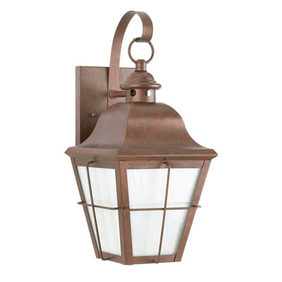 Generation Lighting - 8463D-44 - One Light Outdoor Wall Lantern - Chatham - Weathered Copper