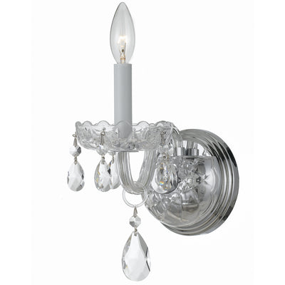 Crystorama - 1031-CH-CL-MWP - One Light Wall Mount - Traditional Crystal - Polished Chrome