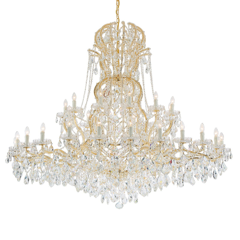Crystorama - 4460-GD-CL-MWP - 37 Light Chandelier - Maria Theresa - Gold
