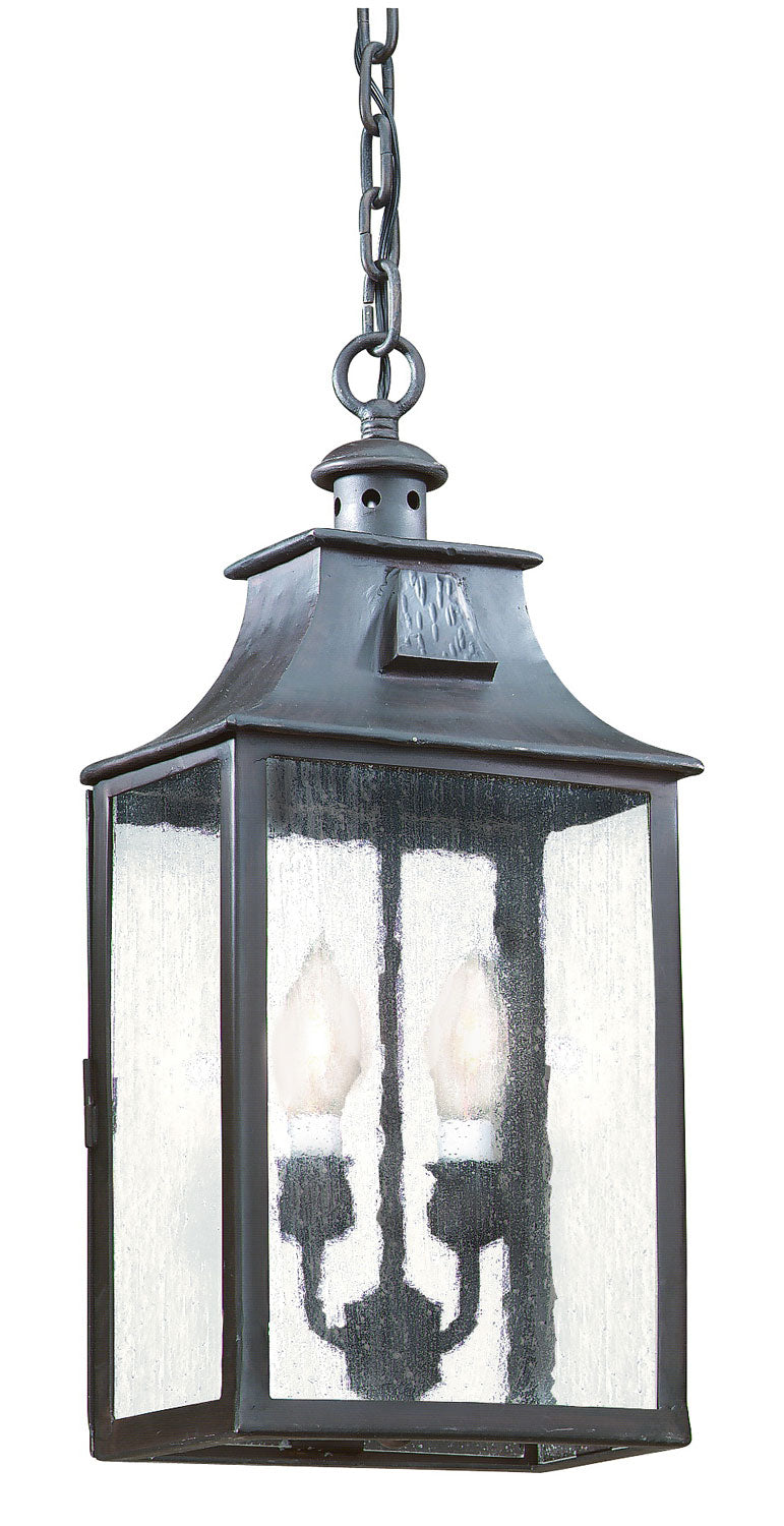 Troy Lighting - F9004-SFB - Two Light Hanging Lantern - Newton - Old Bronze