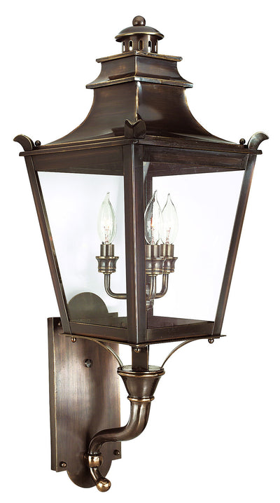 Troy Lighting - B9493EB - Three Light Wall Lantern - Dorchester - English Bronze